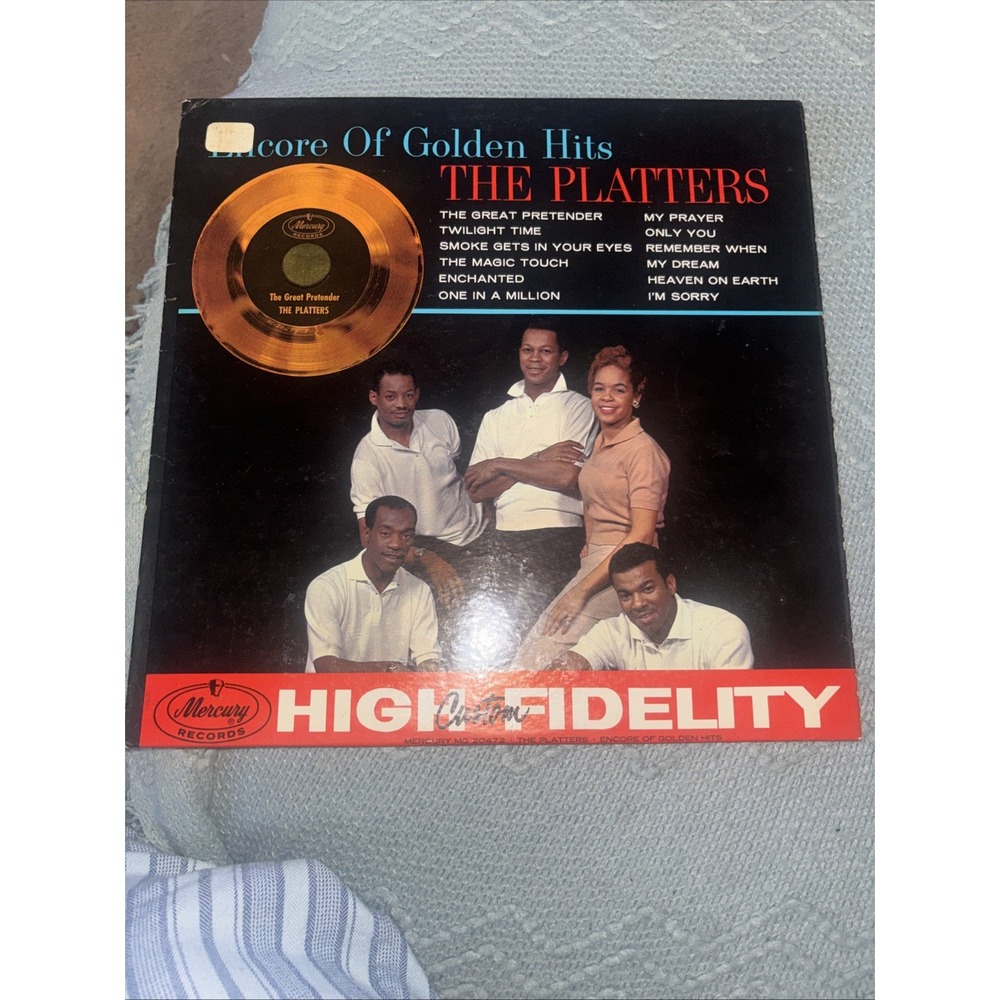 The PLATTERS: Encore of Golden Hits, 1960 Mercury Records MG 20472 Stereo R&B LP